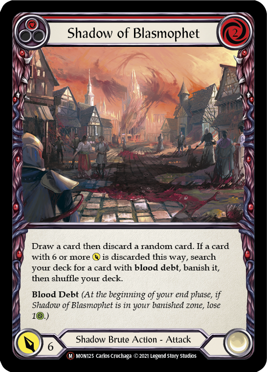 Flesh and Blood TCG | Shadow of Blasmophet [U-MON125-RF] (Monarch Unlimited)  Unlimited Rainbow Foil | The Nerd Merchant