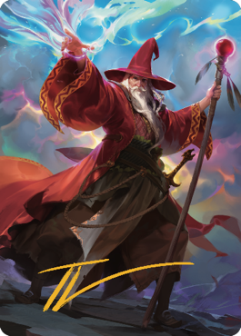 Magic | Elminster Art Card (36) (Gold-Stamped Signature) [Commander Legends: Battle for Baldur's Gate Art Series] | The Nerd Merchant