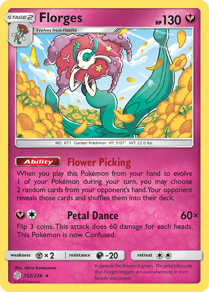 Pokemon| Florges (152/236) [Sun & Moon: Cosmic Eclipse] | The Nerd Merchant