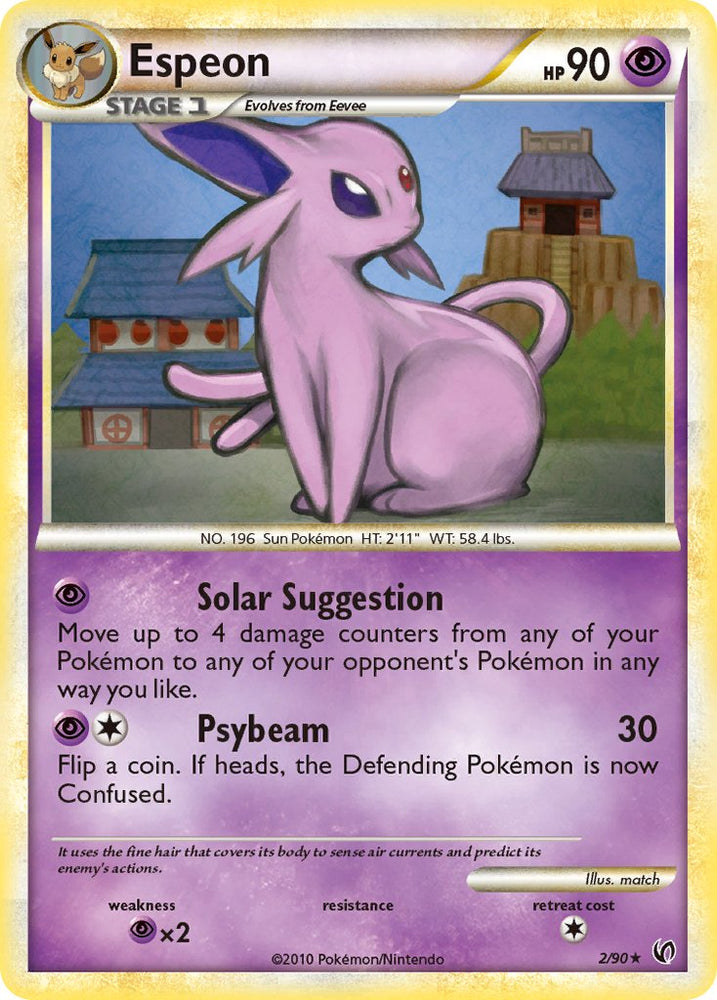 Pokemon | Espeon (2/90) (Theme Deck Exclusive) [HeartGold & SoulSilver: Undaunted] | The Nerd Merchant