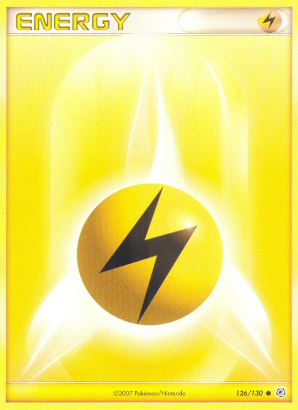 Pokemon | Lightning Energy (126/130) [Diamond & Pearl: Base Set] | The Nerd Merchant