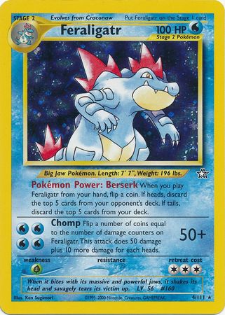 Pokemon | Feraligatr (4/111) [Neo Genesis Unlimited] | The Nerd Merchant