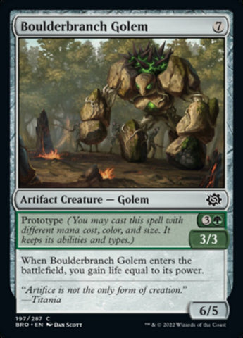 Magic | Boulderbranch Golem [The Brothers' War] | The Nerd Merchant