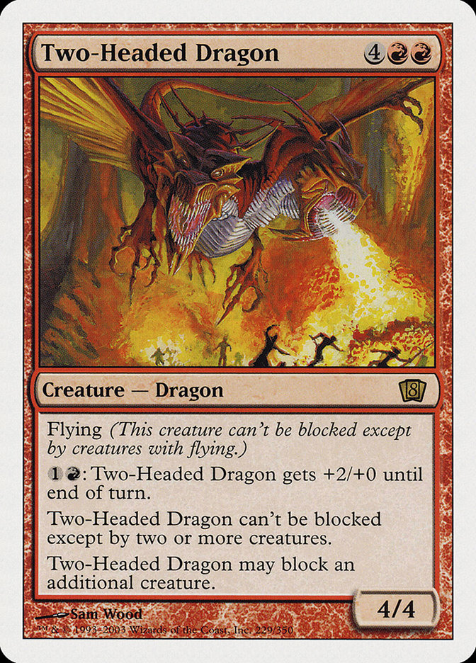 Magic | Two-Headed Dragon (Oversized) [Eighth Edition] | The Nerd Merchant