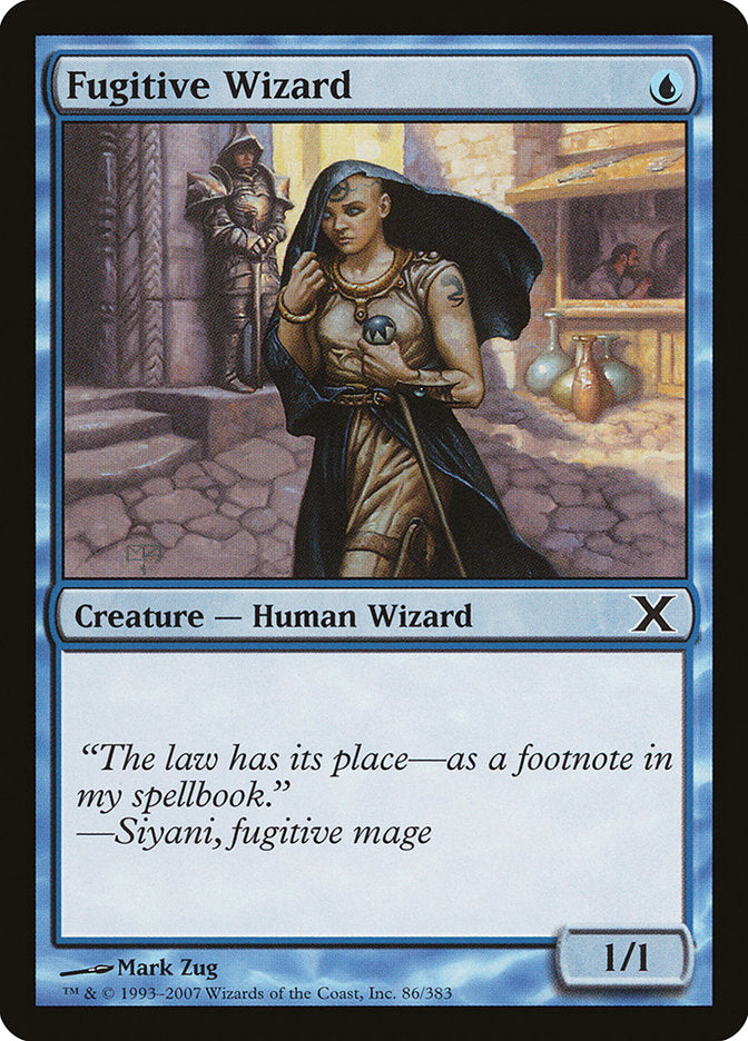 Magic | Fugitive Wizard [Tenth Edition] | The Nerd Merchant