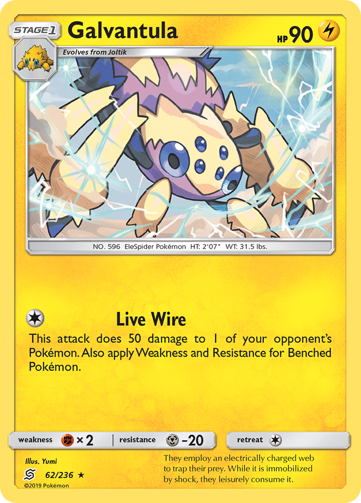 Pokemon | Galvantula (62/236) [Sun & Moon: Unified Minds] | The Nerd Merchant