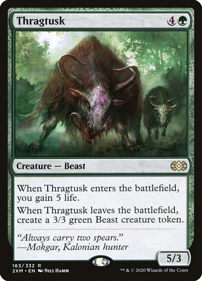 Magic | Thragtusk [Double Masters] | The Nerd Merchant