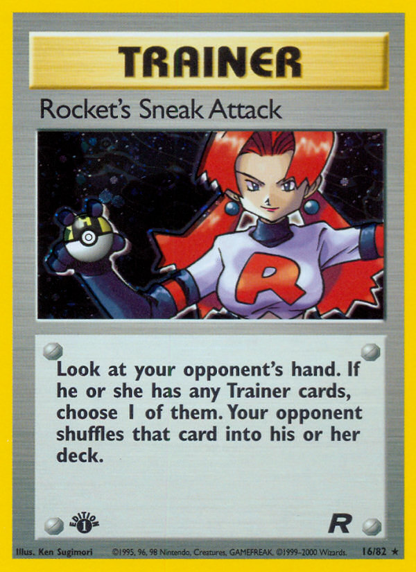 Pokemon | Rocket's Sneak Attack (16/82) [Team Rocket 1st Edition] | The Nerd Merchant