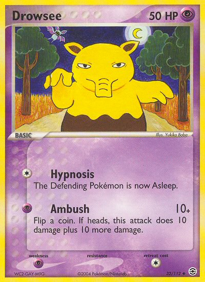 Pokemon | Drowzee (32/112) [EX: FireRed & LeafGreen] | The Nerd Merchant