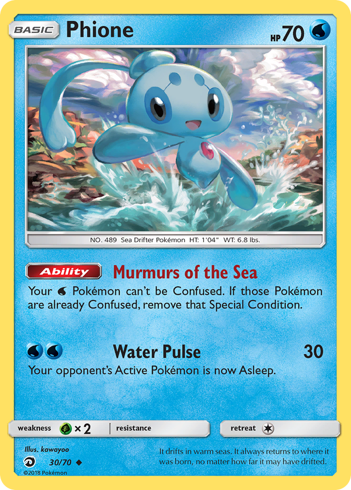 Pokemon | Phione (30/70) [Sun & Moon: Dragon Majesty] | The Nerd Merchant