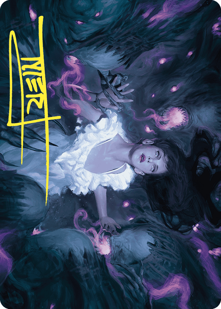 Magic | Neva, Stalked by Nightmares Art Card (Gold-Stamped Signature) [Wilds of Eldraine Art Series] | The Nerd Merchant