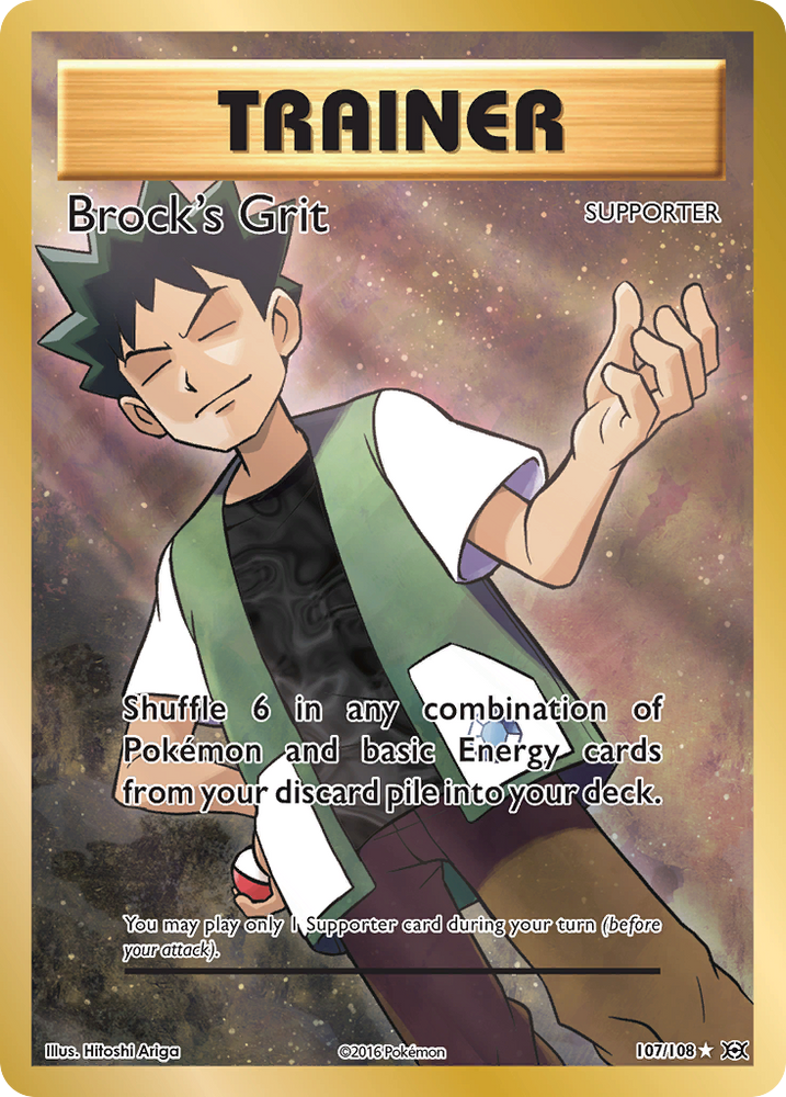 Pokemon | Brock's Grit (107/108) [XY: Evolutions] | The Nerd Merchant
