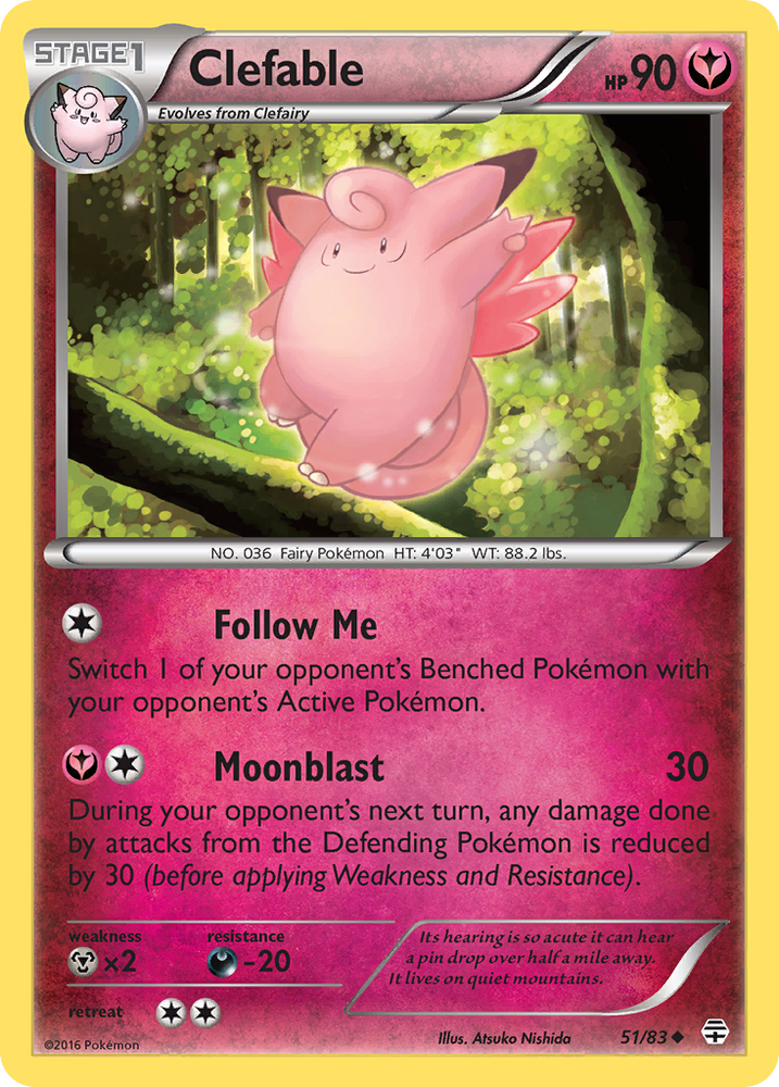 Pokemon | Clefable (51/83) [XY: Generations] | The Nerd Merchant