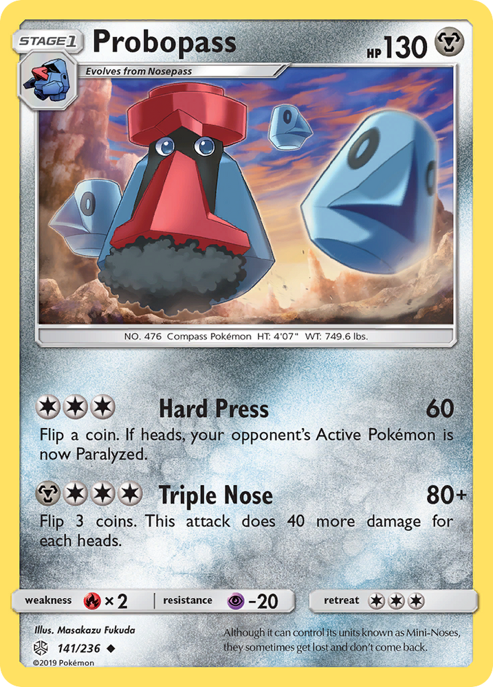 Pokemon| Probopass (141/236) [Sun & Moon: Cosmic Eclipse] | The Nerd Merchant