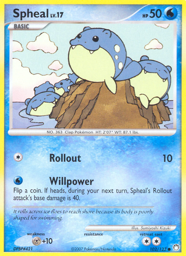 Pokemon | Spheal (102/123) [Diamond & Pearl: Mysterious Treasures] | The Nerd Merchant