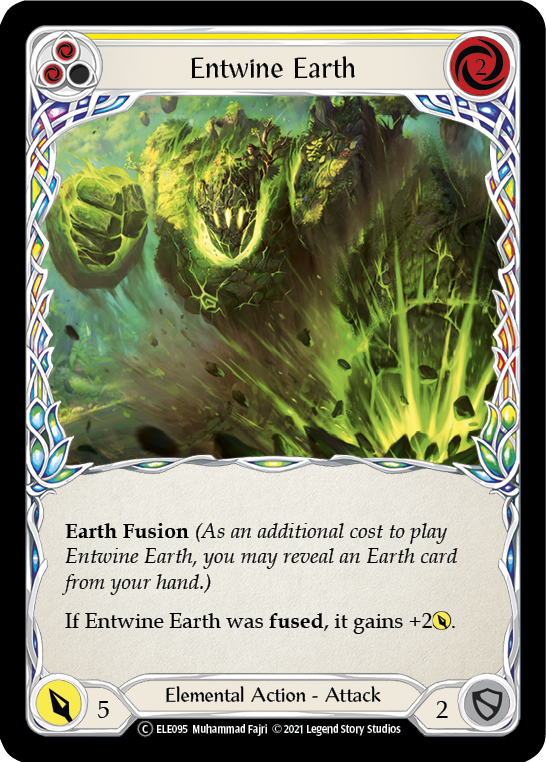 Flesh and Blood TCG | Entwine Earth (Yellow) [U-ELE095] (Tales of Aria Unlimited)  Unlimited Normal | The Nerd Merchant