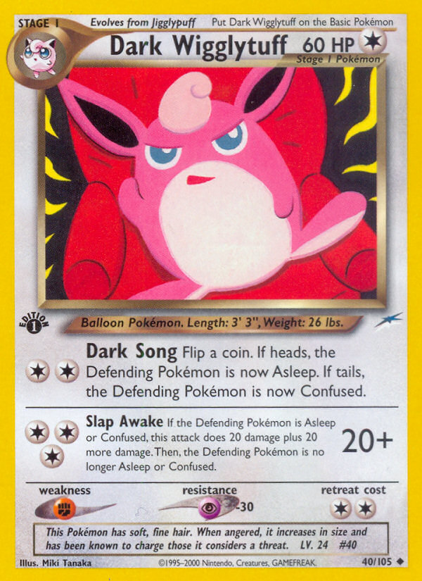 Pokemon | Dark Wigglytuff (40/105) [Neo Destiny 1st Edition] | The Nerd Merchant