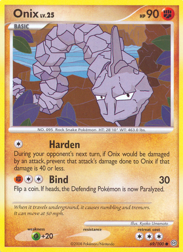 Pokemon | Onix (69/100) [Diamond & Pearl: Stormfront] | The Nerd Merchant