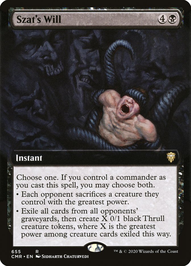 Magic | Szat's Will (Extended Art) [Commander Legends] | The Nerd Merchant