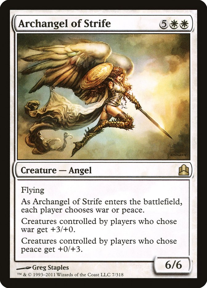 Magic | Archangel of Strife [Commander 2011] | The Nerd Merchant