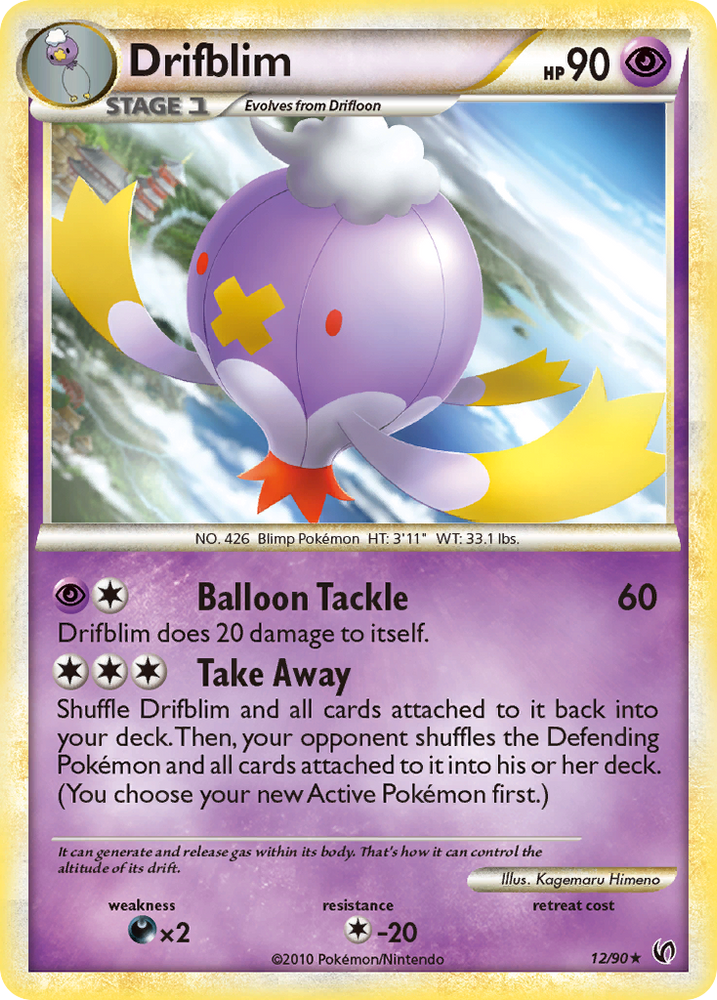 Pokemon | Drifblim (12/90) [HeartGold & SoulSilver: Undaunted] | The Nerd Merchant