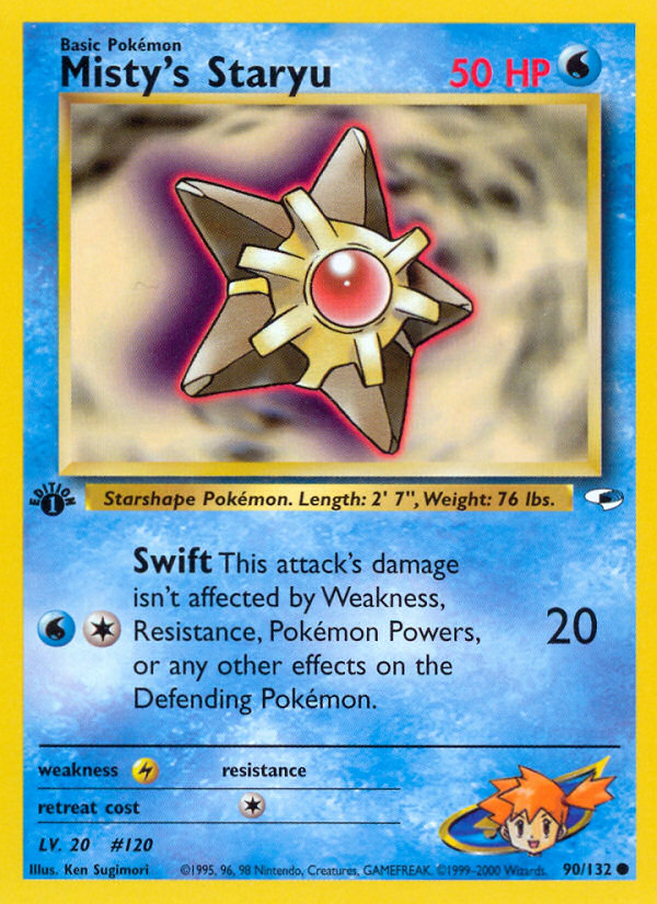 Pokemon | Misty's Staryu (90/132) [Gym Heroes 1st Edition] | The Nerd Mechant
