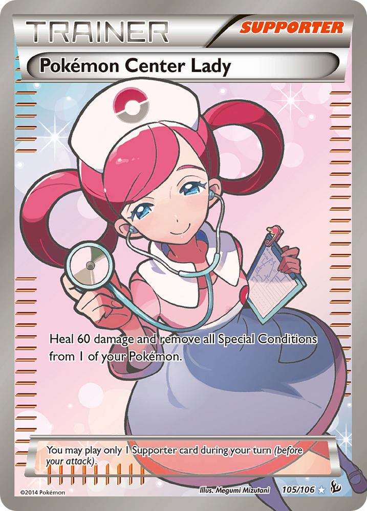 Pokemon | Pokemon Center Lady (105/106) [XY: Flashfire] | The Nerd Merchant