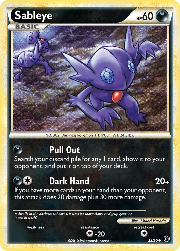 Pokemon | Sableye (35/90) [HeartGold & SoulSilver: Undaunted] | The Nerd Merchant