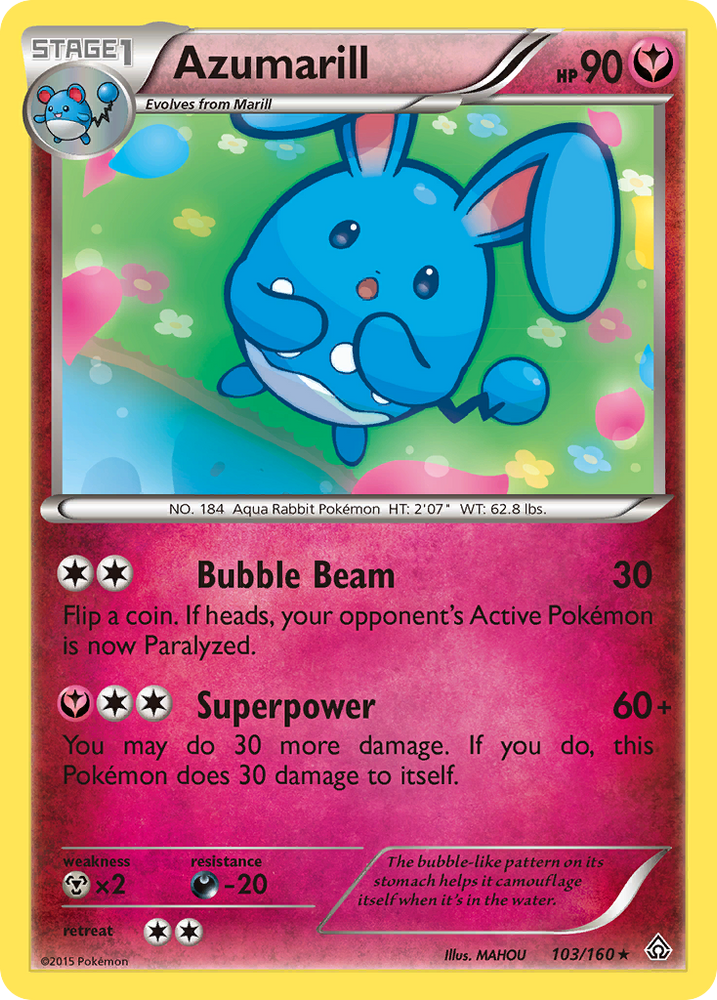Pokemon | Azumarill (103/160) [XY: Primal Clash] | The Nerd Merchant