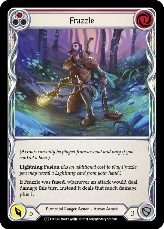 Flesh and Blood TCG | Frazzle (Red) [U-ELE059] (Tales of Aria Unlimited)  Unlimited Rainbow Foil | The Nerd Merchant