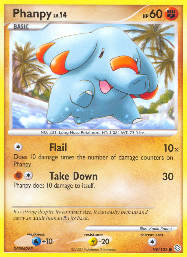Pokemon | Phanpy (98/132) [Diamond & Pearl: Secret Wonders] | The Nerd Merchant