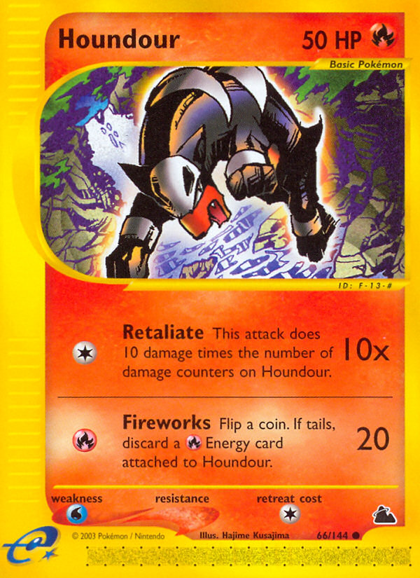 Pokemon | Houndour (66/144) [Skyridge] | The Nerd Merchant