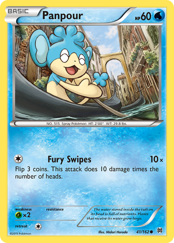 Pokemon | Panpour (41/162) [XY: BREAKthrough] | The Nerd Merchant