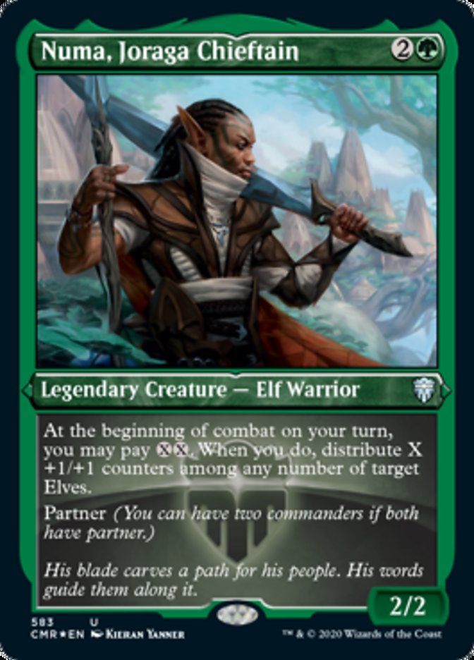 Magic | Numa, Joraga Chieftain (Etched) [Commander Legends] | The Nerd Merchant