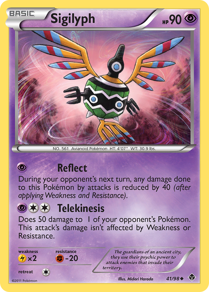 Pokemon | Sigilyph (41/98) [Black & White: Emerging Powers] | The Nerd Merchant