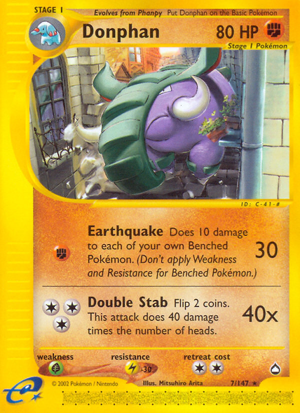 Pokemon | Donphan (7/147) [Aquapolis] | The Nerd Merchant