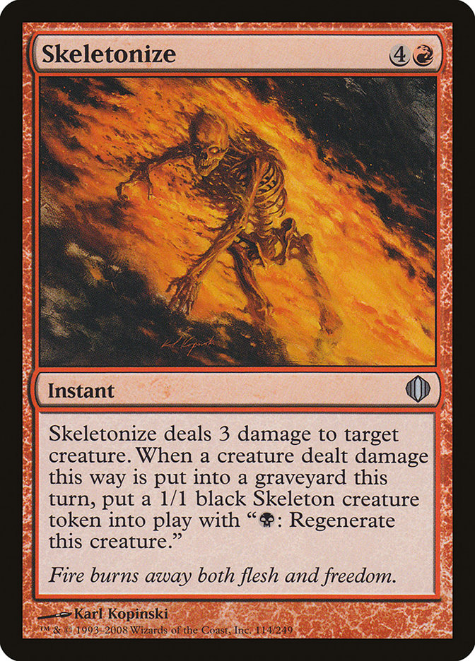 Magic | Skeletonize [Shards of Alara] | The Nerd Merchant