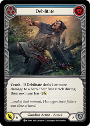 Flesh and Blood TCG | Debilitate (Blue) [U-WTR068] (Welcome to Rathe Unlimited)  Unlimited Normal | The Nerd Merchant