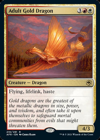 Magic | Adult Gold Dragon [Dungeons & Dragons: Adventures in the Forgotten Realms] | The Nerd Merchant