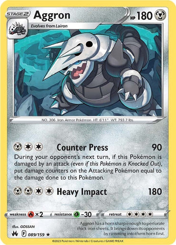 Pokemon | Aggron (089/159) [Sword & Shield: Crown Zenith] | The Nerd Merchant