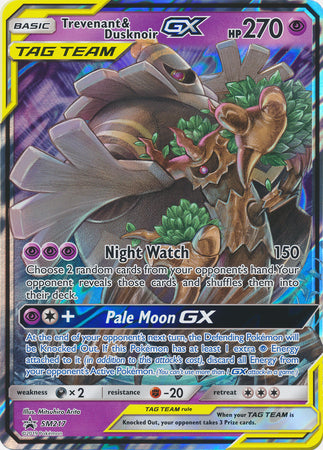 Pokemon | Trevenant & Dusknoir GX (SM217) (Jumbo Card) [Sun & Moon: Black Star Promos] | The Nerd Merchant