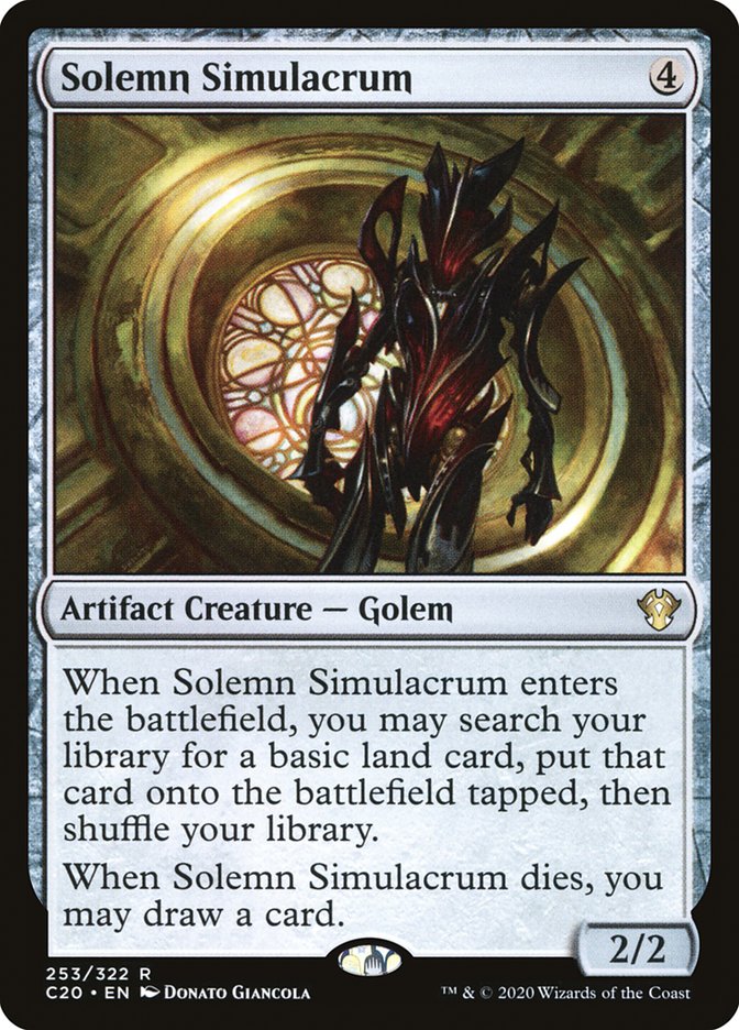 Magic | Solemn Simulacrum [Commander 2020] | The Nerd Merchant