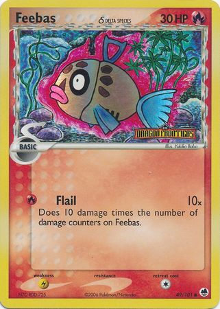 Pokemon | Feebas (49/101) (Delta Species) (Stamped) [EX: Dragon Frontiers] | The Nerd Merchant