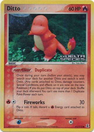 Pokemon | Ditto (61/113) (Stamped) [EX: Delta Species] | The Nerd Merchant