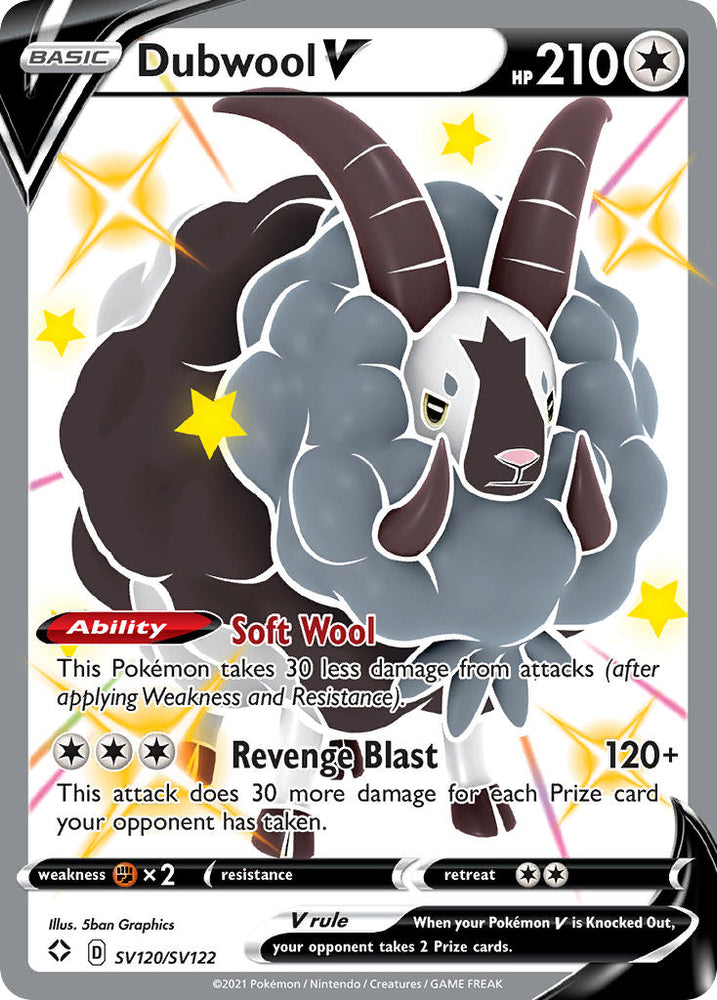 Pokemon | Dubwool V (SV120/SV122) [Sword & Shield: Shining Fates] | The Nerd Merchant