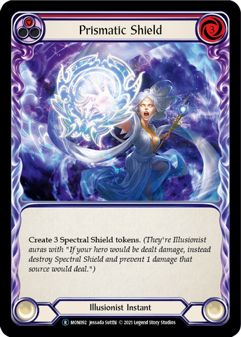 Flesh and Blood TCG | Prismatic Shield (Red) [U-MON092] (Monarch Unlimited)  Unlimited Normal | The Nerd Merchant