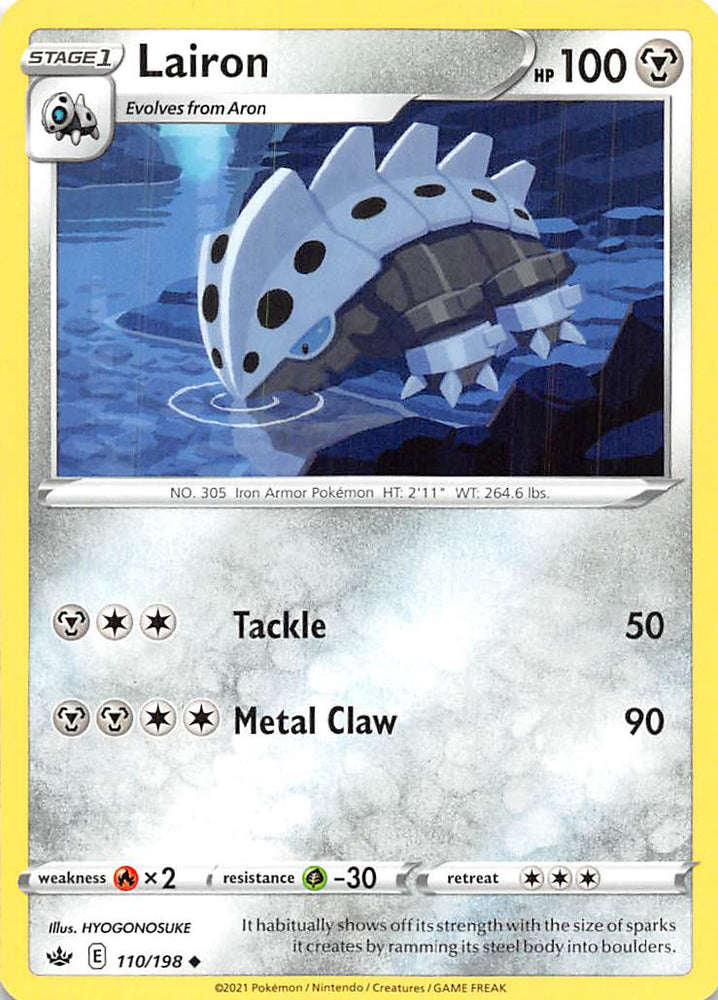 Pokemon | Lairon (110/198) [Sword & Shield: Chilling Reign] | The Nerd Merchant