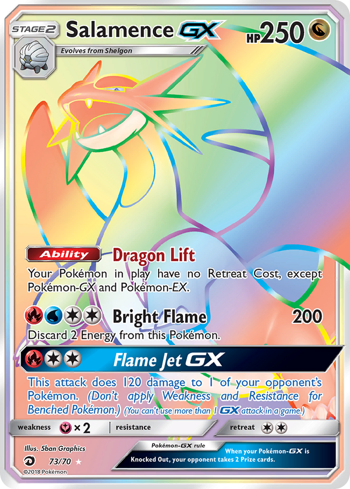 Pokemon | Salamence GX (73/70) [Sun & Moon: Dragon Majesty] | The Nerd Merchant