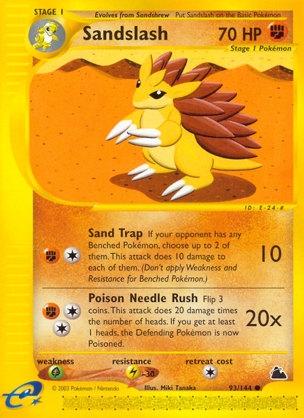 Pokemon | Sandslash (93/144) [Skyridge] | The Nerd Merchant