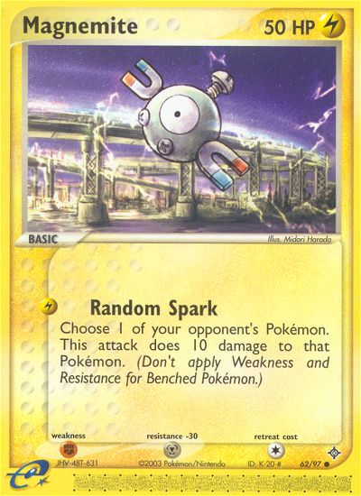 Pokemon | Magnemite (62/97) [EX: Dragon] | The Nerd Merchant